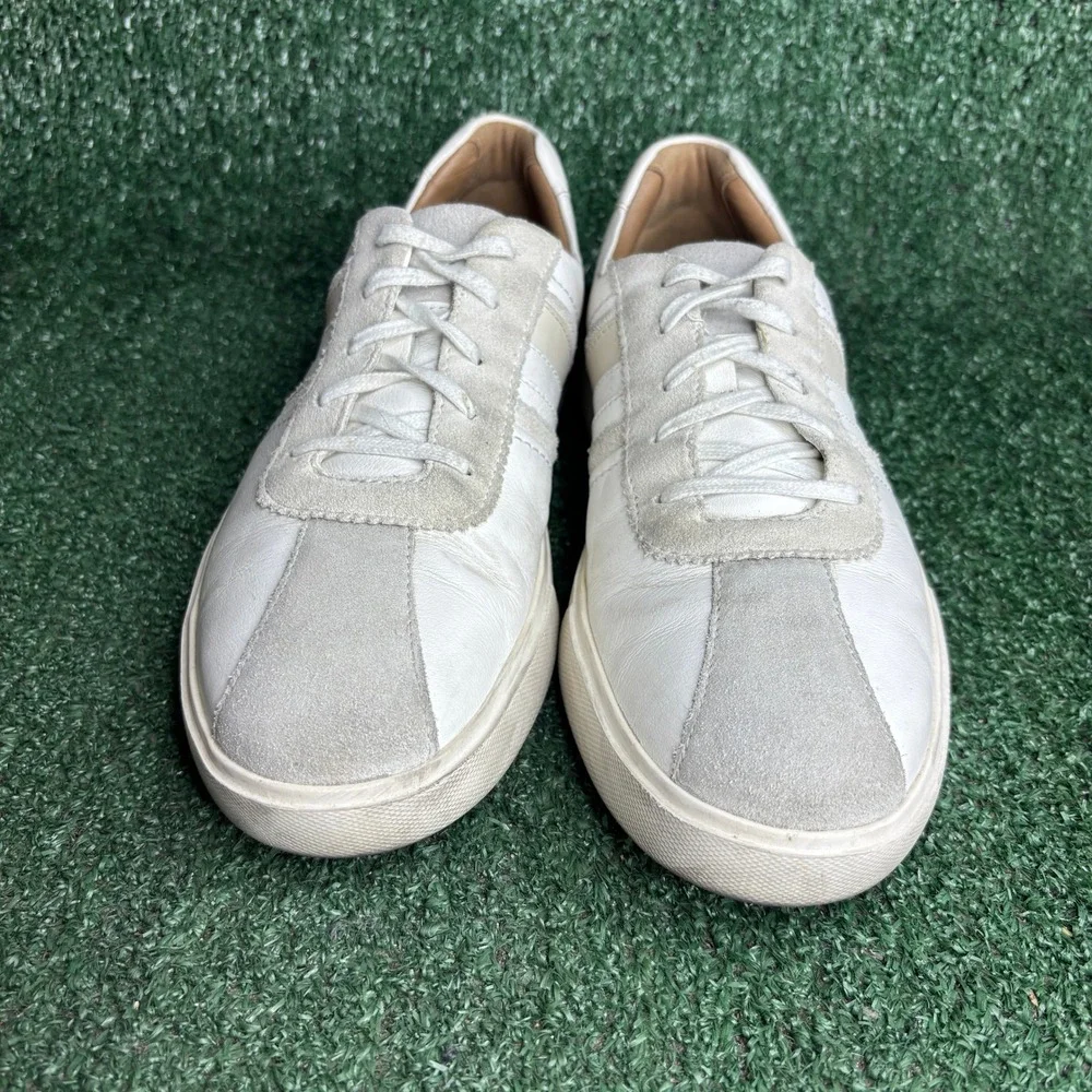 Clarks Unstructured Un Costa Band Leather Suede Casual Sneaker White Mens Size 8